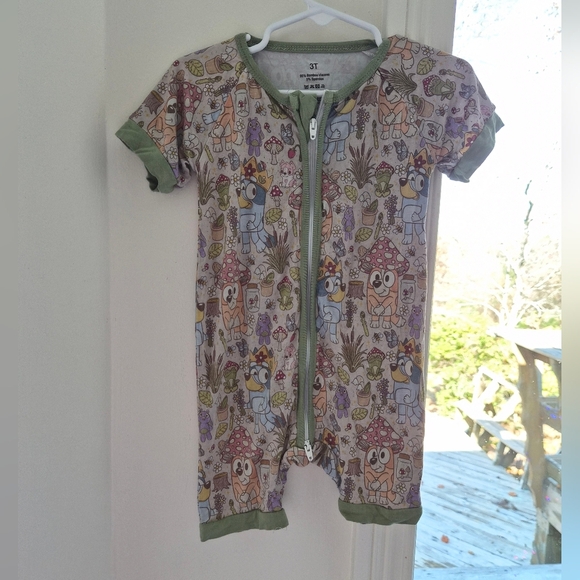 Bluey Mushroom Bamboo Shorty - Picture 1 of 1